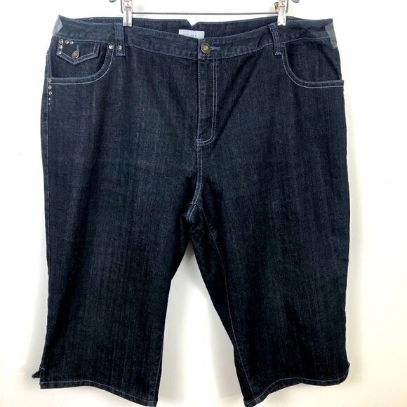 NWOT Venezia Size 28 Embellished Jean Capris! - Picture 1 of 11
